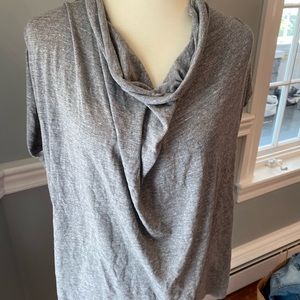Chaser grey cowl neck tee